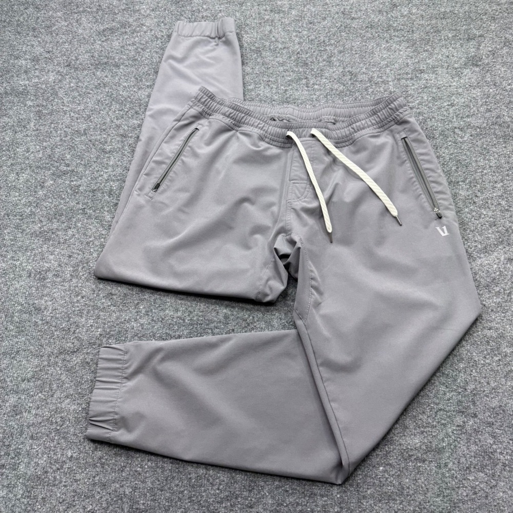 Vuori Mens Sunday Performance Jogger Grey Tapered Activewear Pants V417 XL